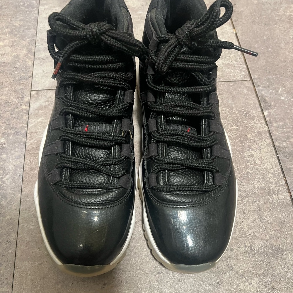 Jordan Black and White High-Top Sneakers